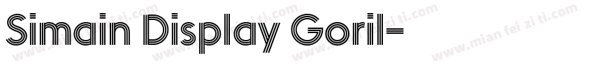 Simain Display Goril字体转换